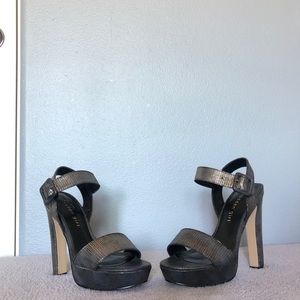 Madden Girl - silver platform heels